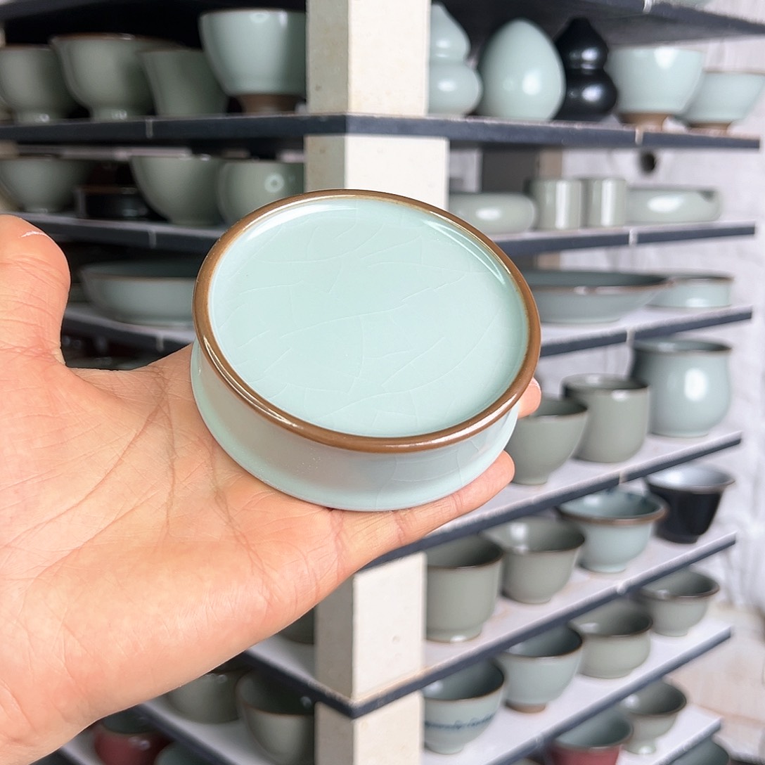 杯虚***实杯杯杯粉青盖置单杯