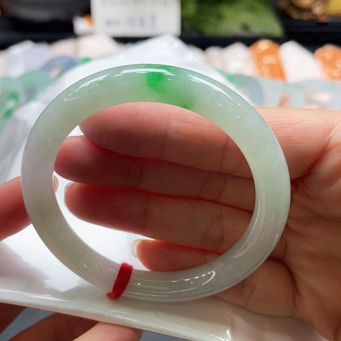 翡翠手镯未镶嵌6号圆条