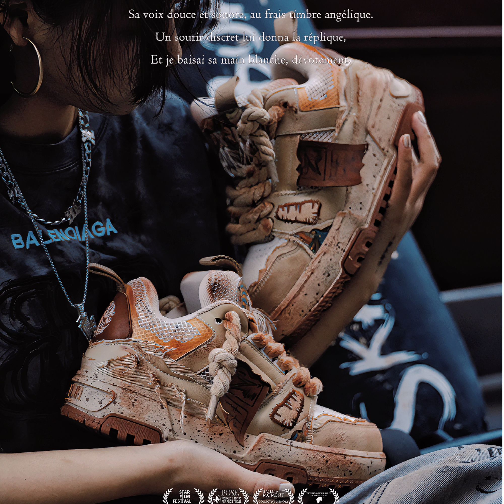 原创【废墟拿铁】涂鸦5厘米增高穿搭男女潮牌运动鞋老爹鞋