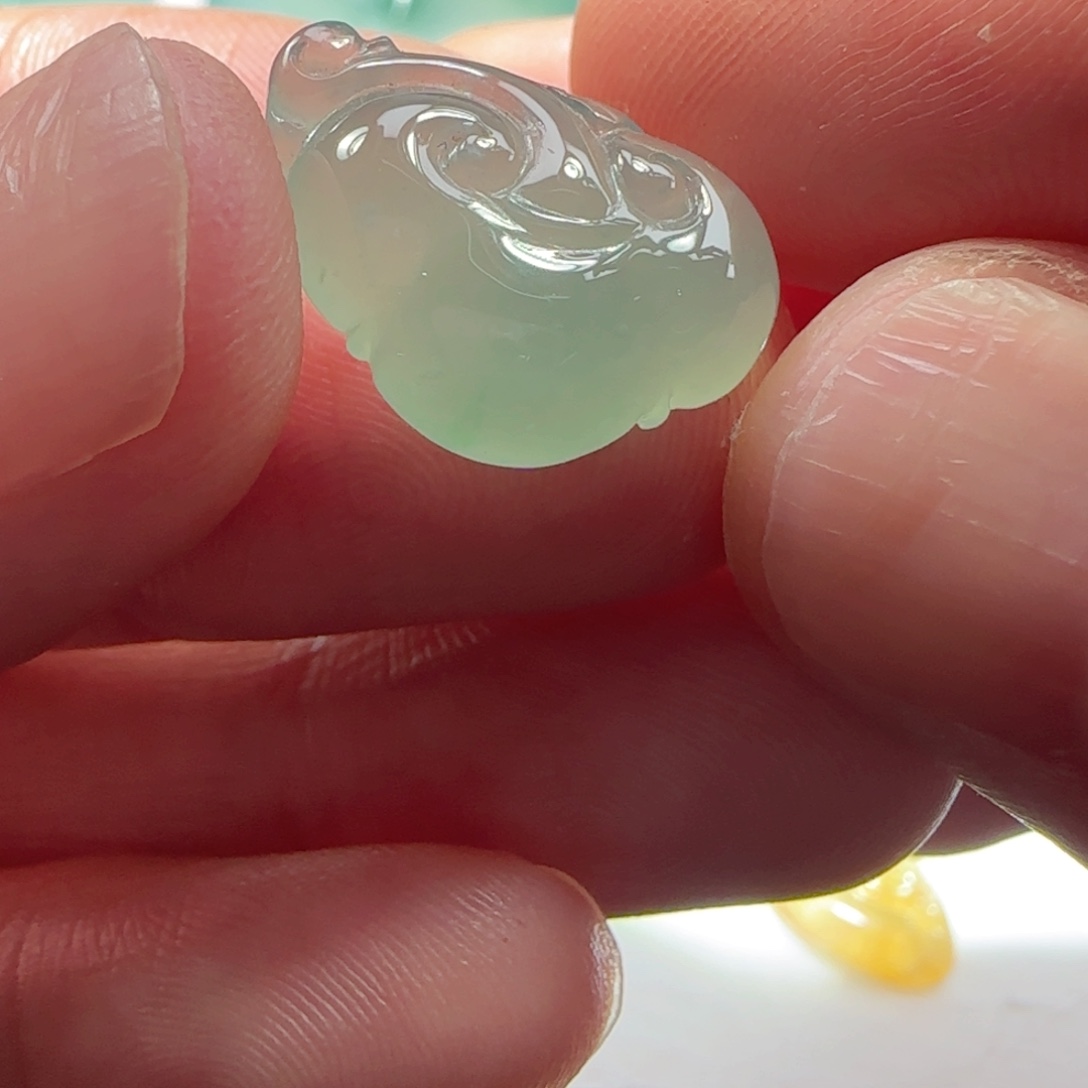 定制翡翠未镶嵌缅甸天然翡翠如意