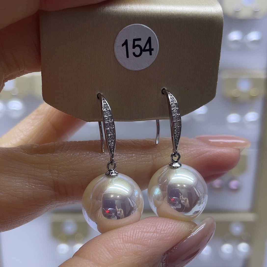 耳饰淡水珍珠银S925镶嵌