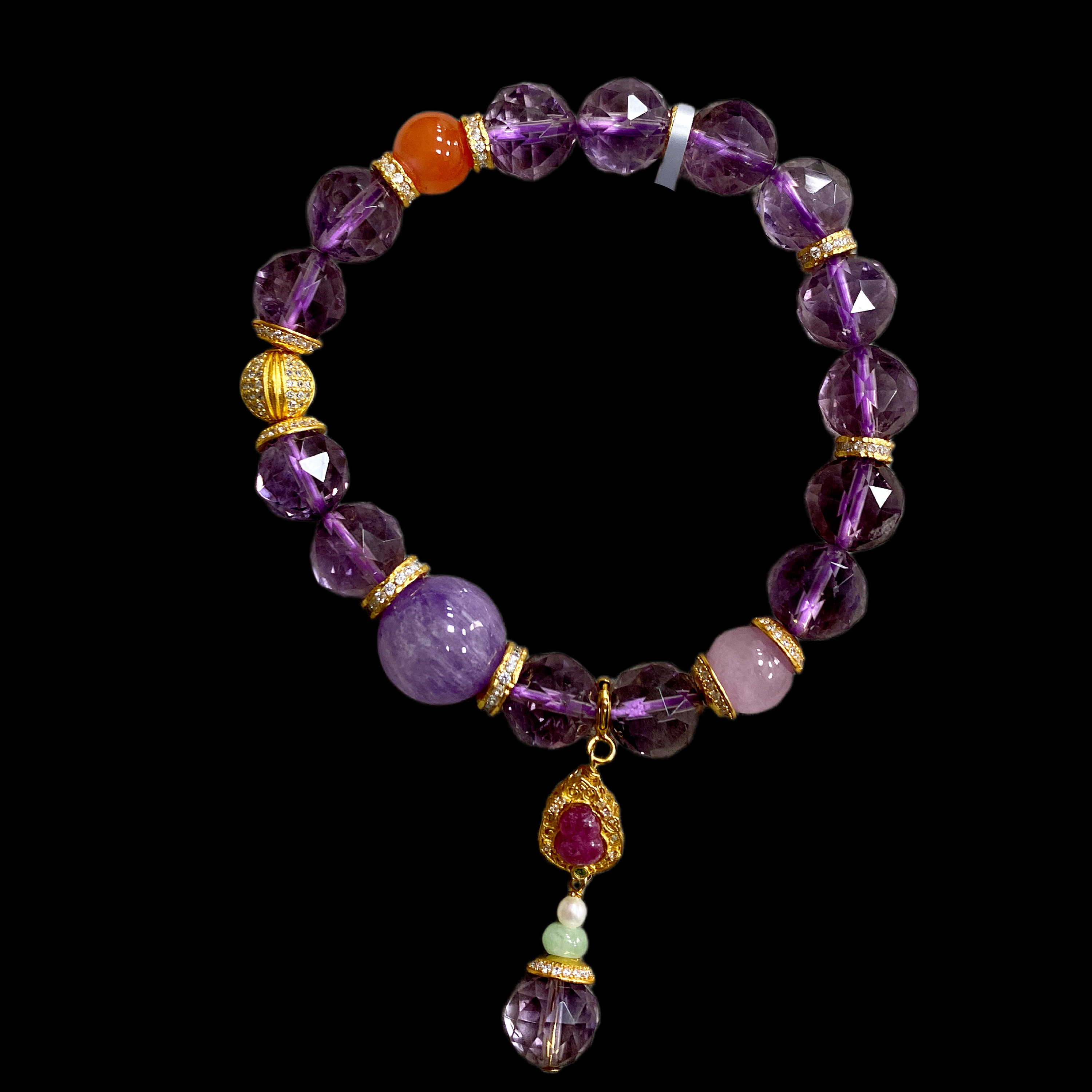 N4924紫水晶手串多样性，发一