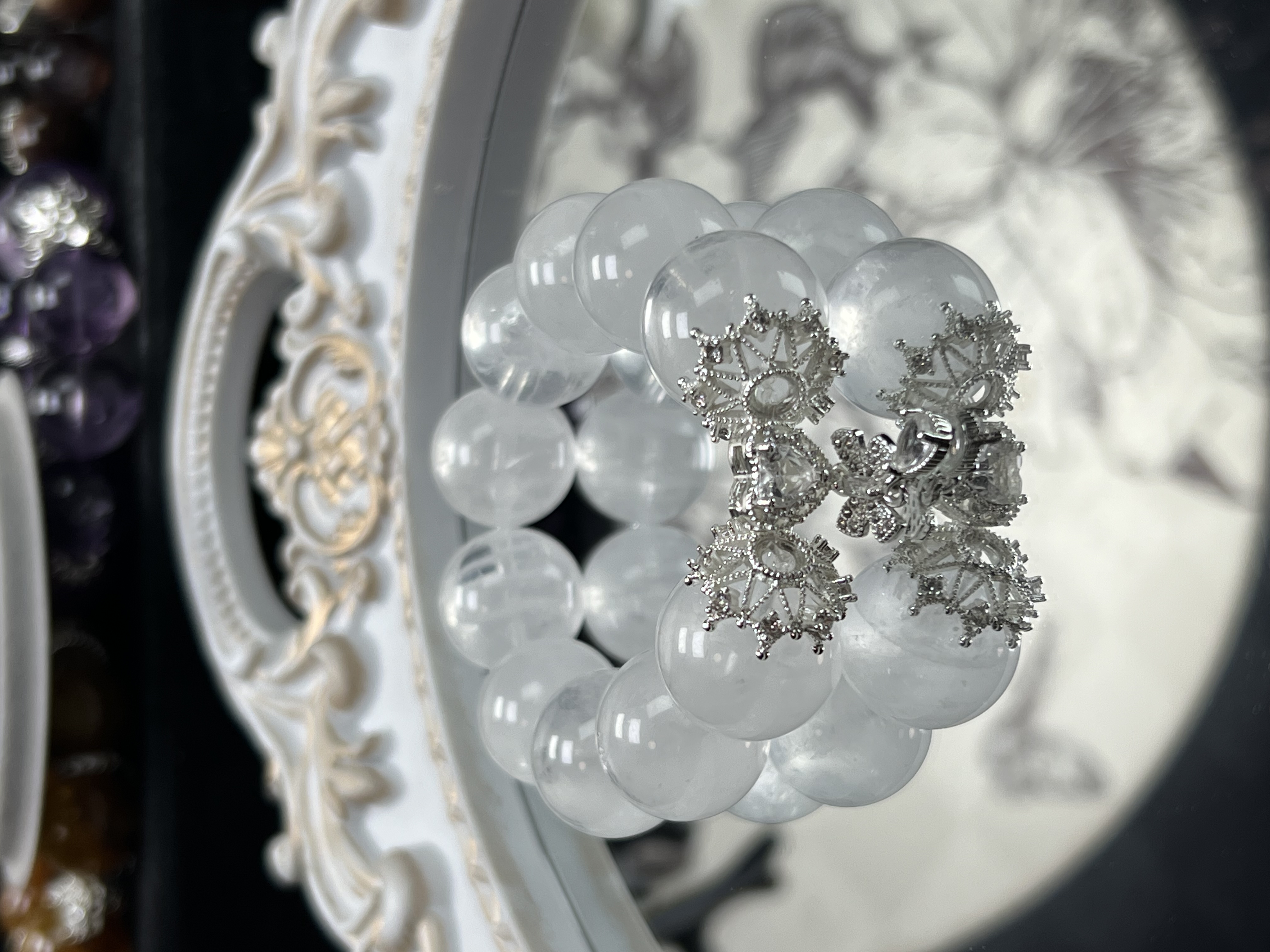 【雪山情缘】308 四单一起拍~ 天然水晶手链  