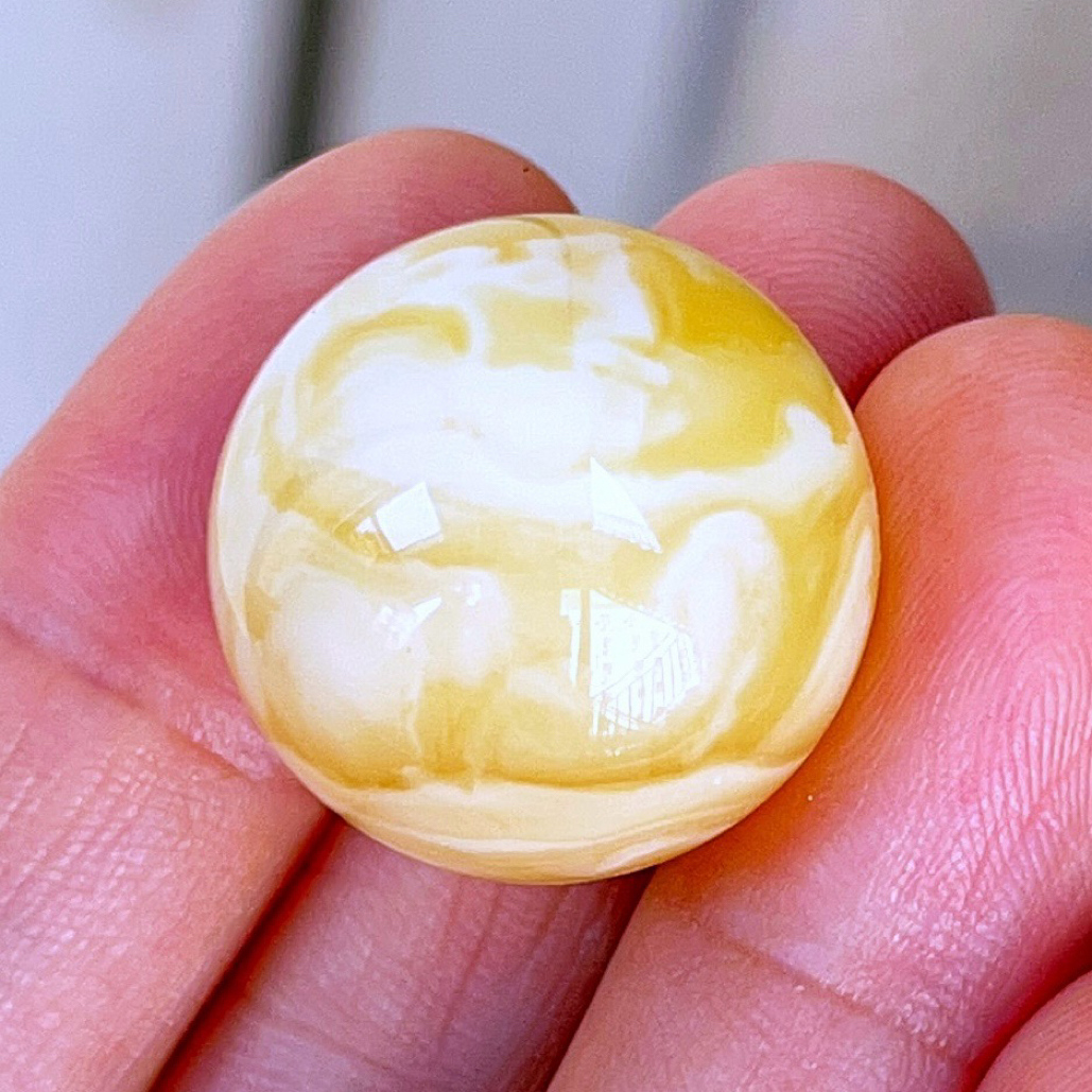 20+俄料妖瓷白蜡珠子