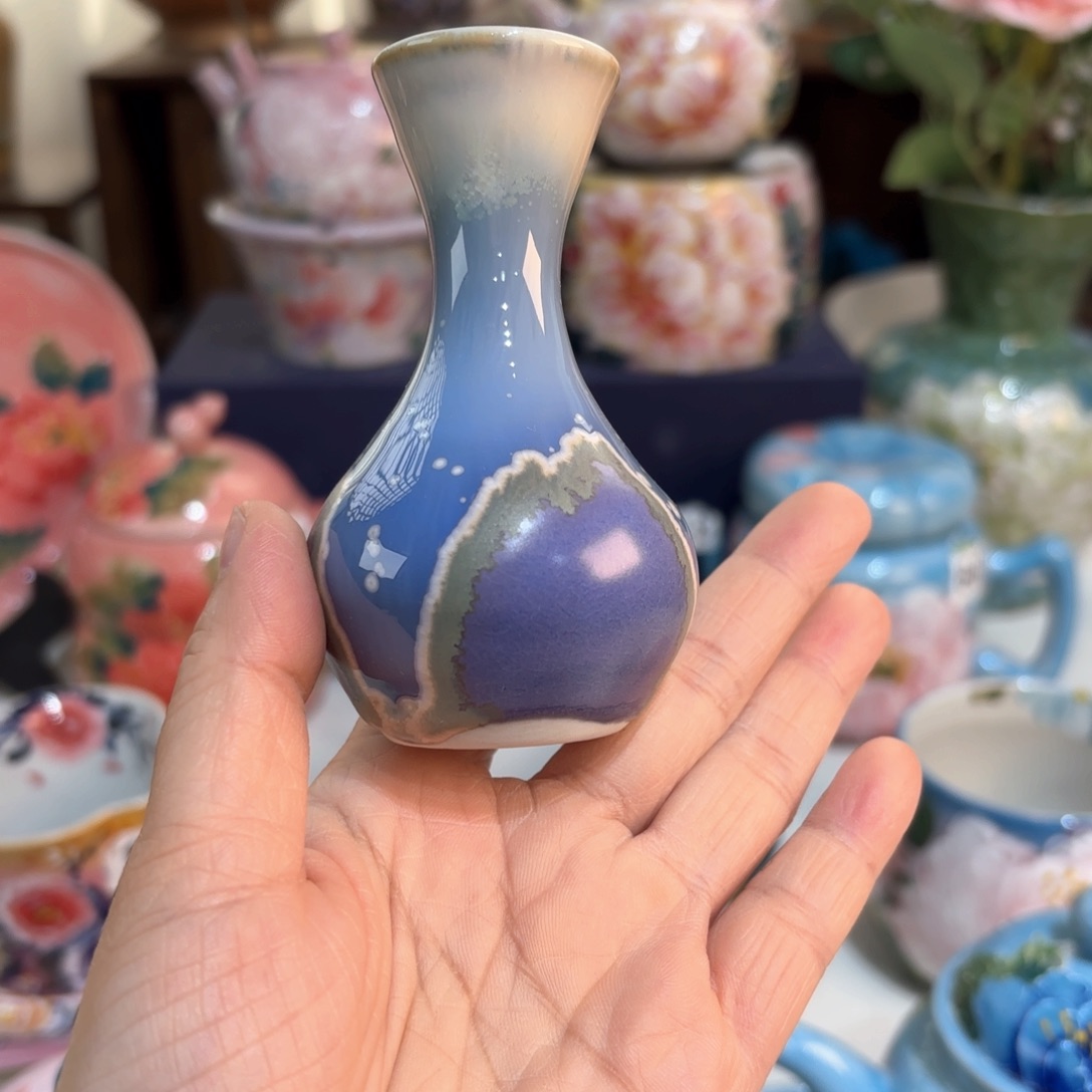 景德镇手绘高温釉下彩陶瓷茶具