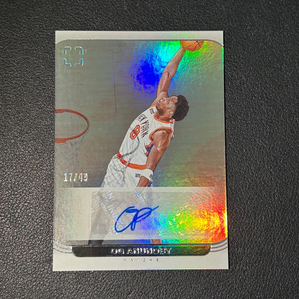 帕尼尼球星卡上镜 尼克斯 OG阿奴诺比 49编 折射 签字