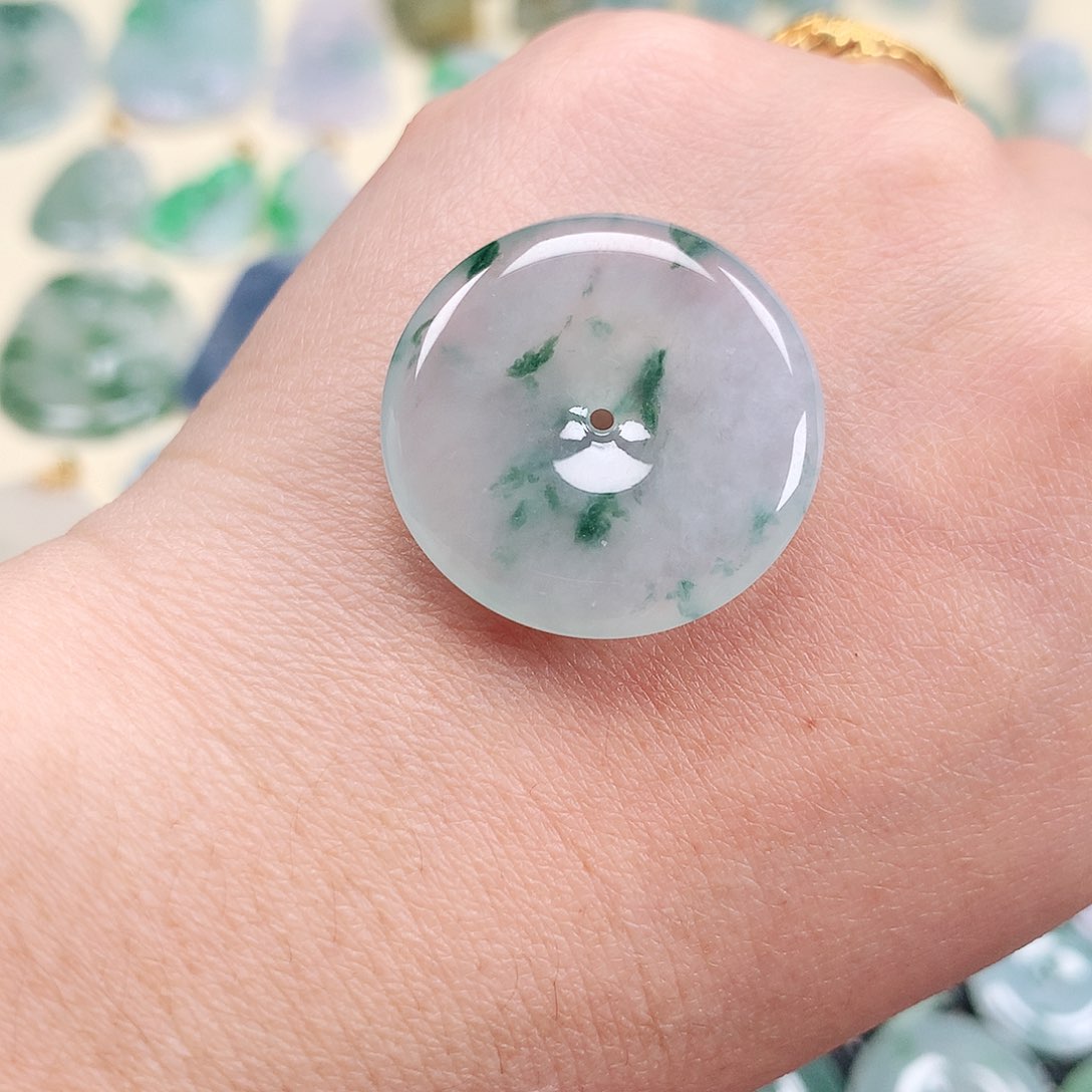 【闪购商品】翡翠吊坠(不含链)未镶嵌平安扣