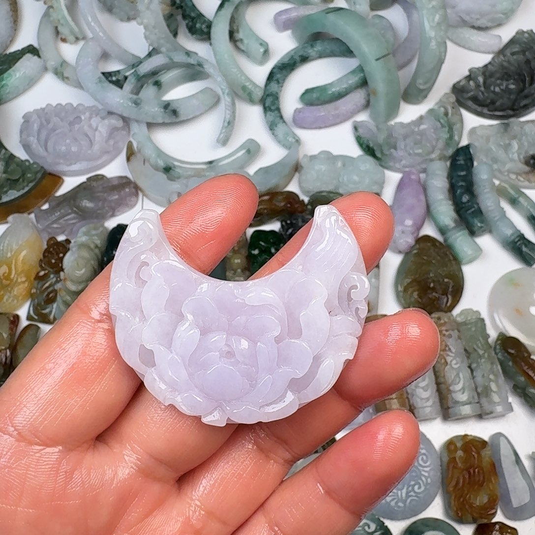 定制翡翠未镶嵌玉横