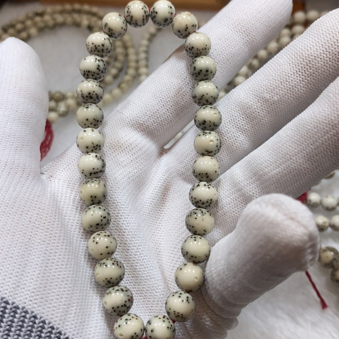 星月菩提手串石玉通体8圆