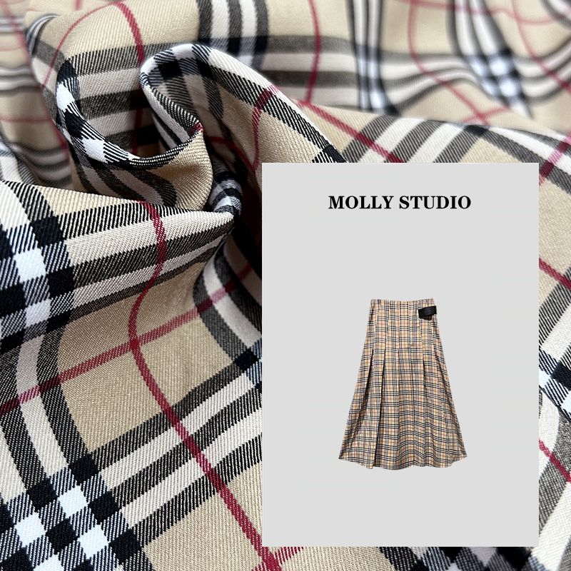 【邂逅巴黎】Molly 时尚气质简约休闲百搭中长腰 半身裙 M2025619