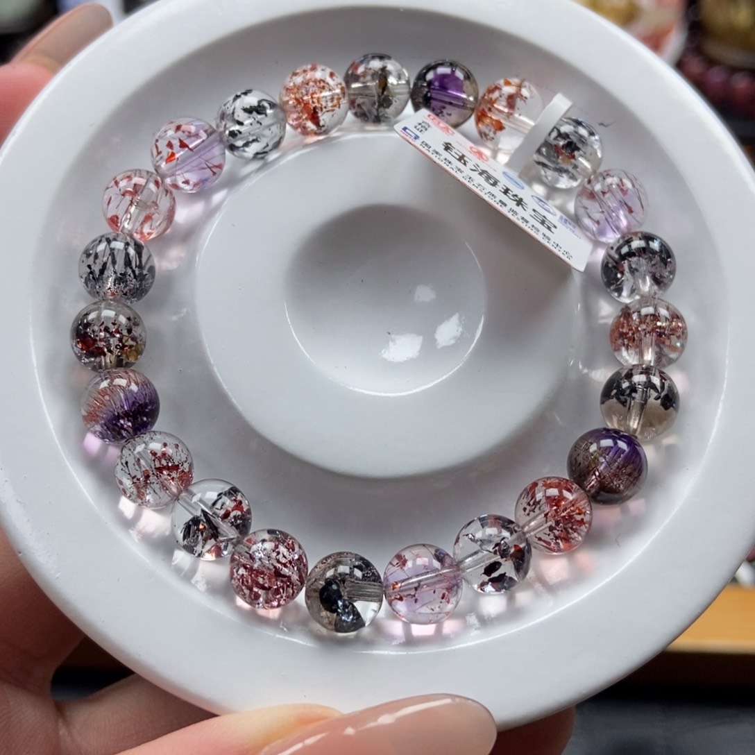 水晶彼岸花手串未镶嵌8mm