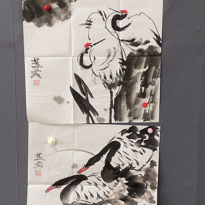 生***。国画燕茹50/50手绘画芯