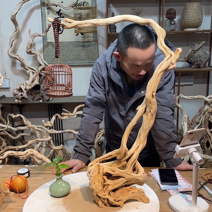 香榧木杜鹃根天然根艺六