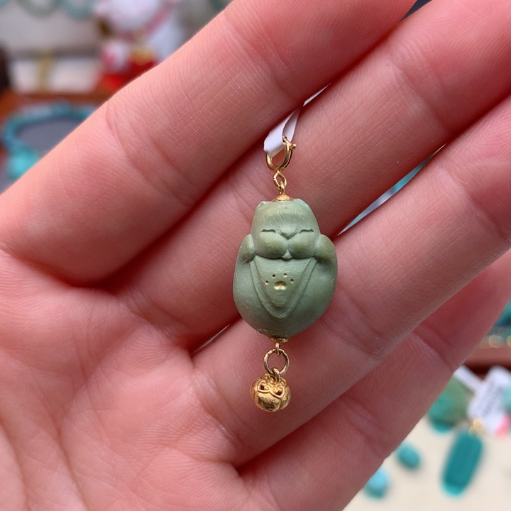 绿松石绿松石配饰18K金镶嵌