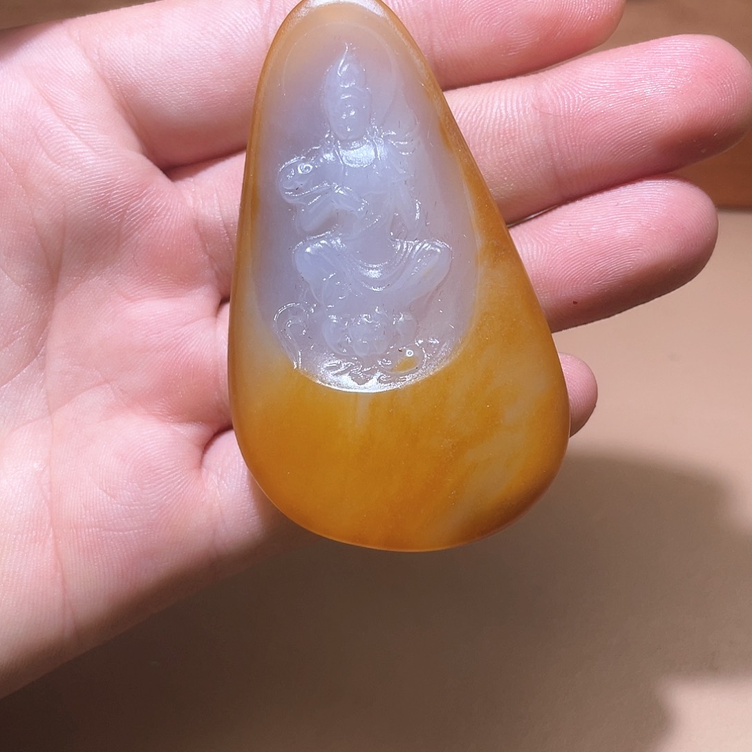和田玉未镶嵌颈饰A7 