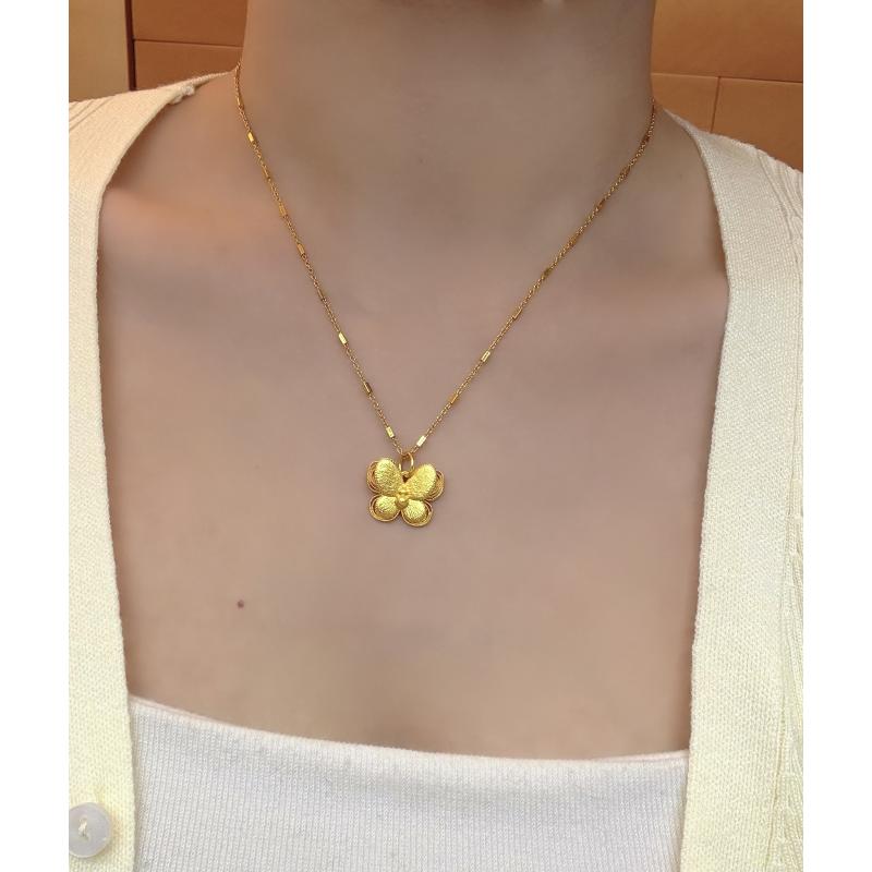  精工高版本蝴蝶项链