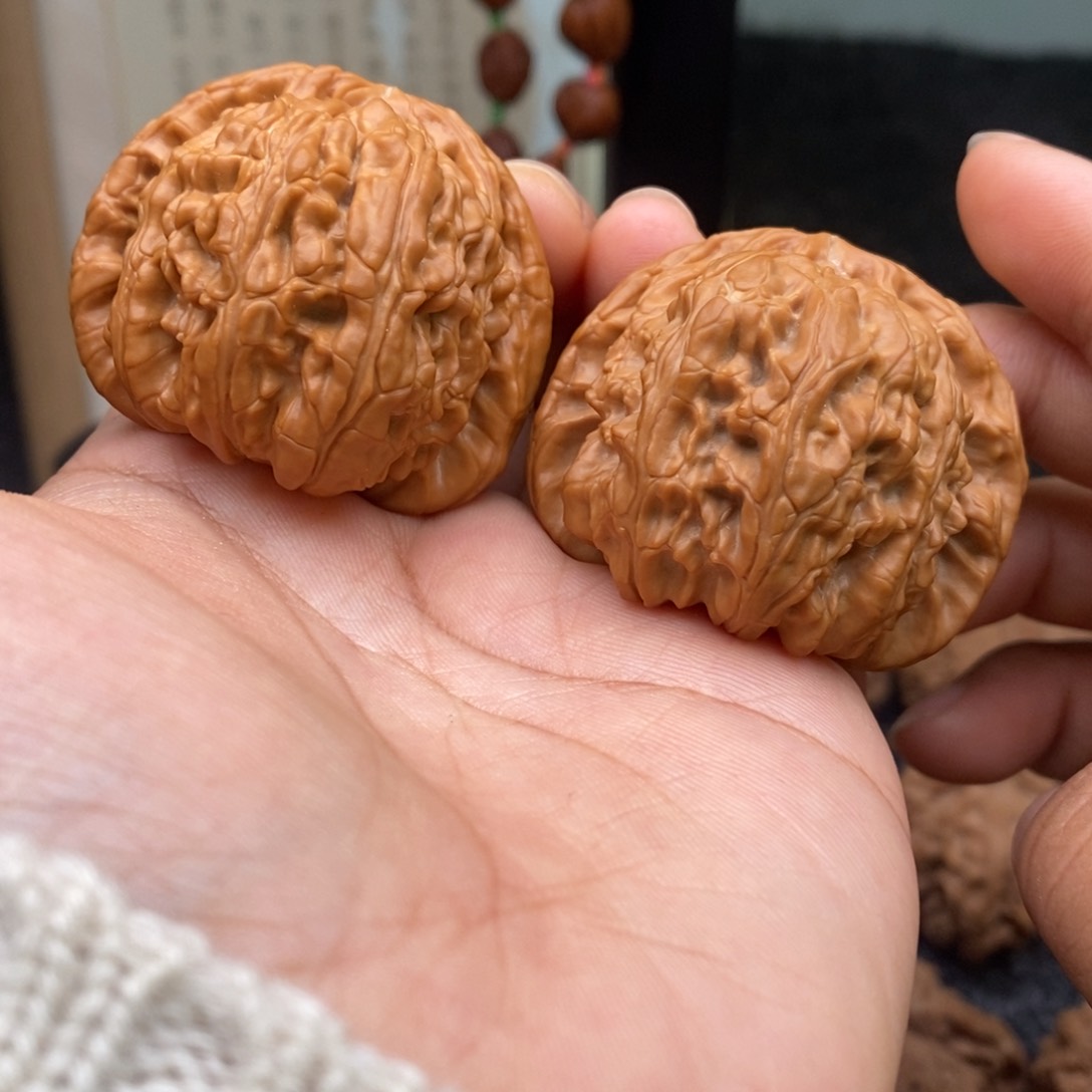 文玩核桃把件43白狮子