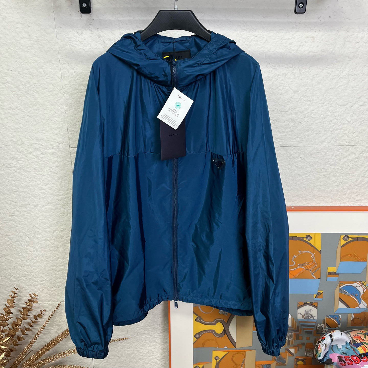 未使用 Prada/普拉达 铁三角标连帽外套/XXL码/251136