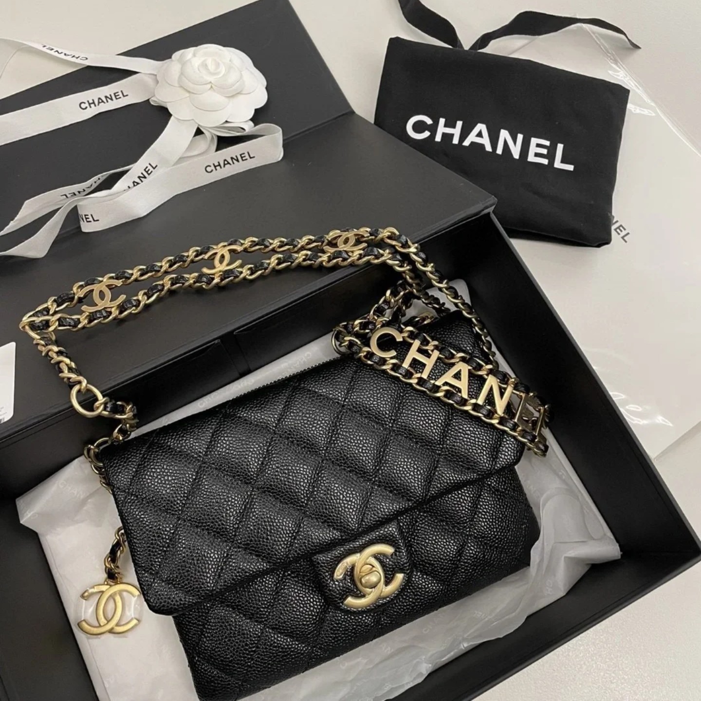 95新 Chanel/香奈儿 98新 双12/腰包/10572