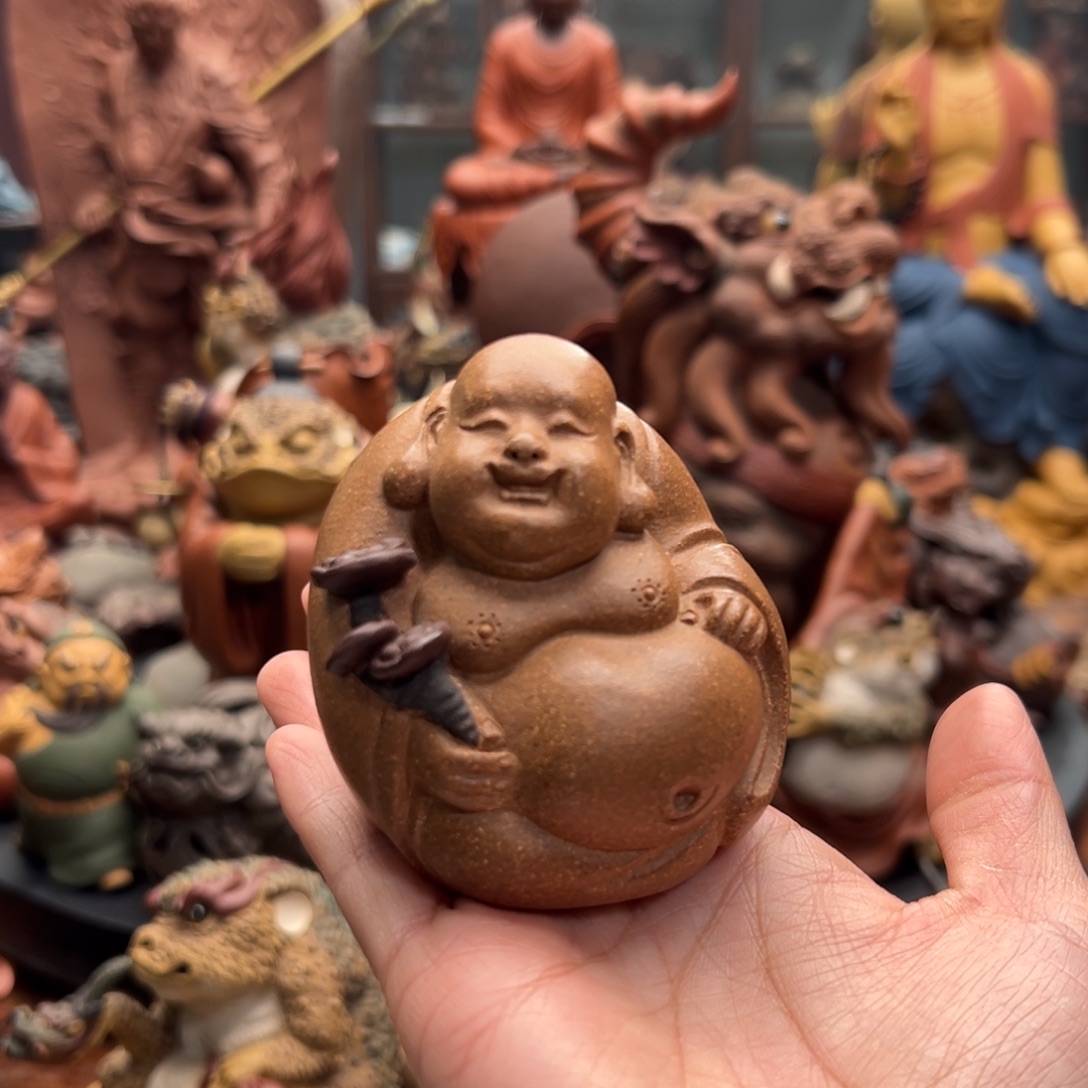 茶宠紫砂灵芝米勒紫砂