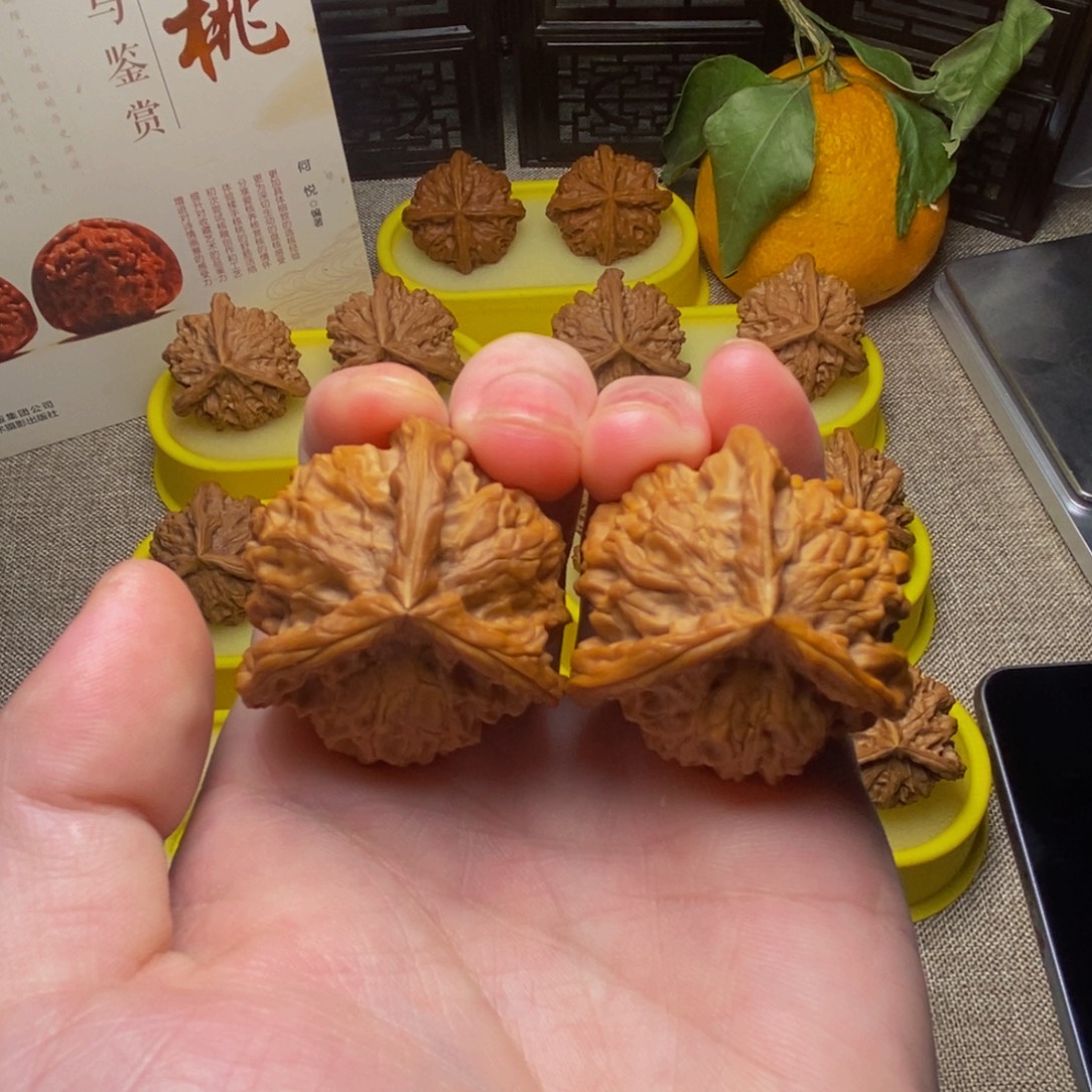 吊坠文玩核桃盘山三棱37精品