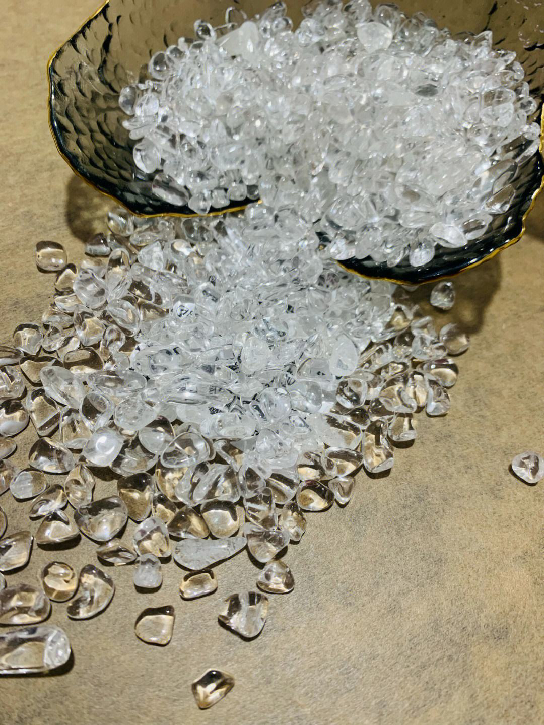 天然白水晶消磁石碎石