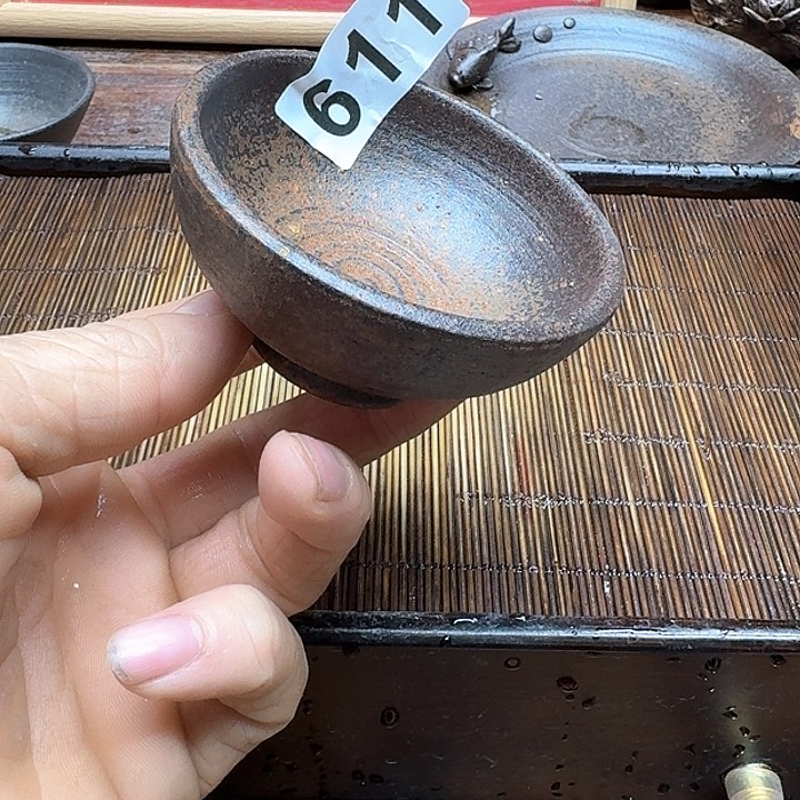 纯手工制作粗陶茶具