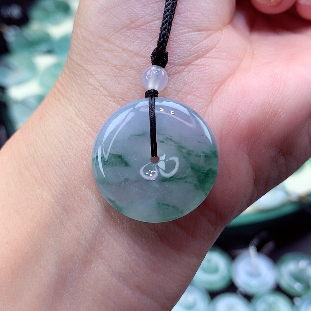 翡翠颈饰未镶嵌58尺寸24.1/6.1