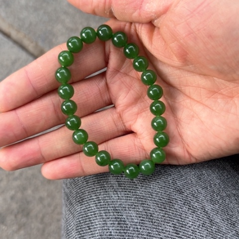 【闪购商品】和田玉（碧玉）手链未镶嵌毕业收藏精品
