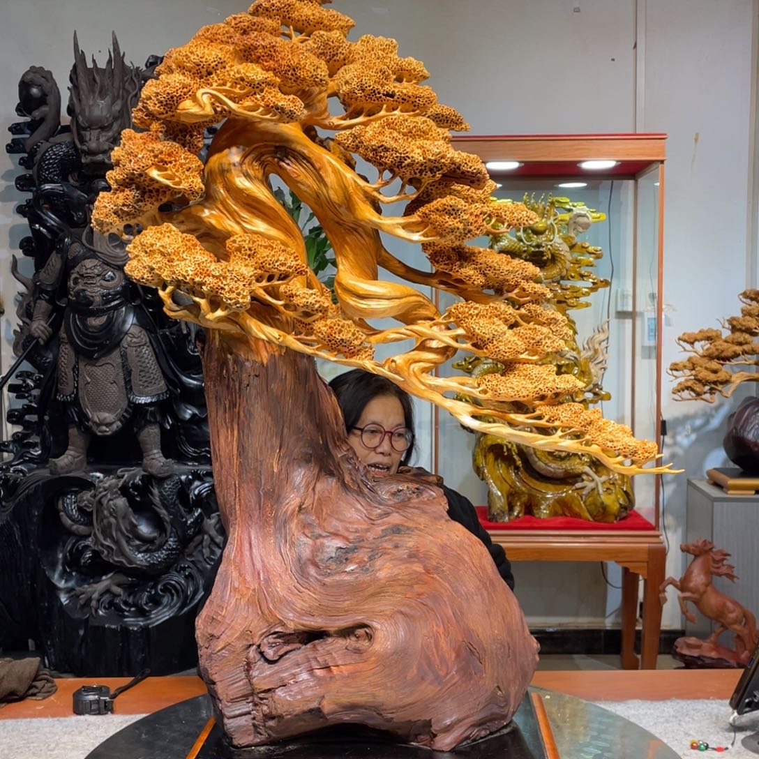 香榧木崖柏迎客松精品