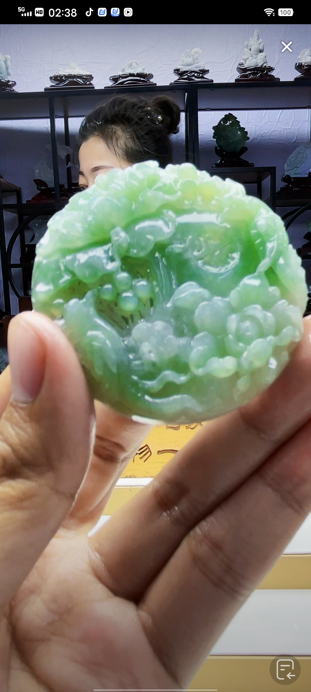 定制翡翠未镶嵌毛货02080083