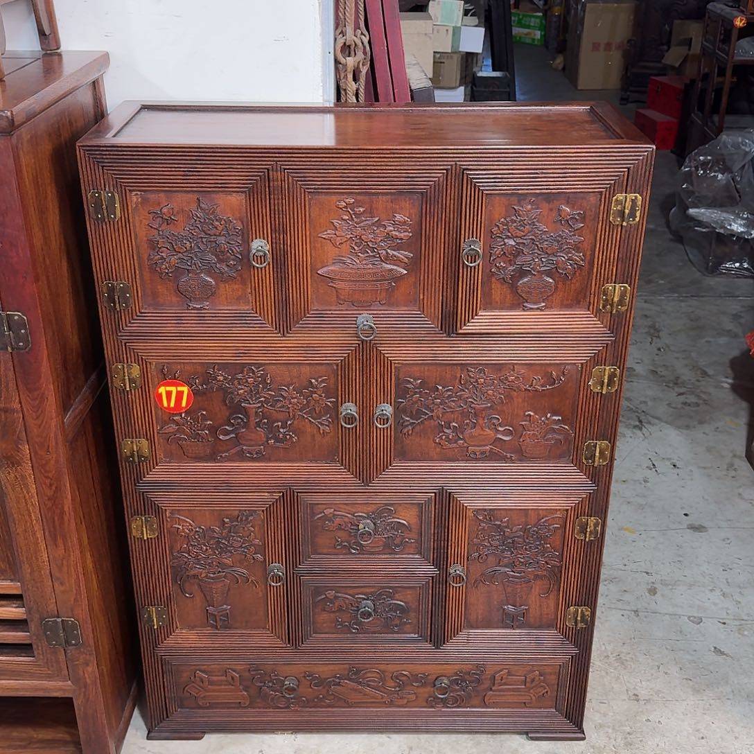 巴***龍木复古装饰摆件玄关柜65/25/90厘米