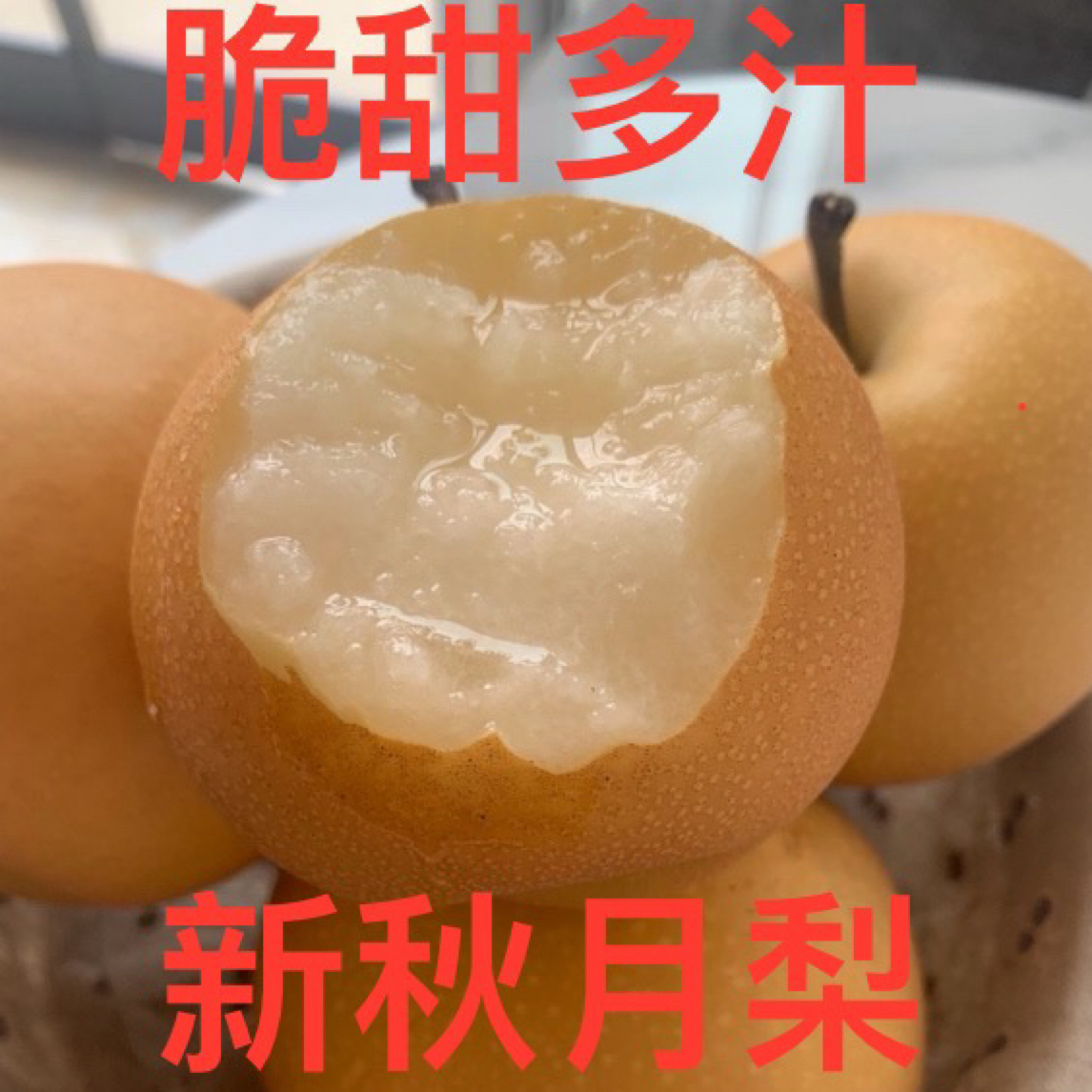 【自营甄选】正宗特级山东秋月梨脆甜多汁入口细腻无渣露天当季新鲜