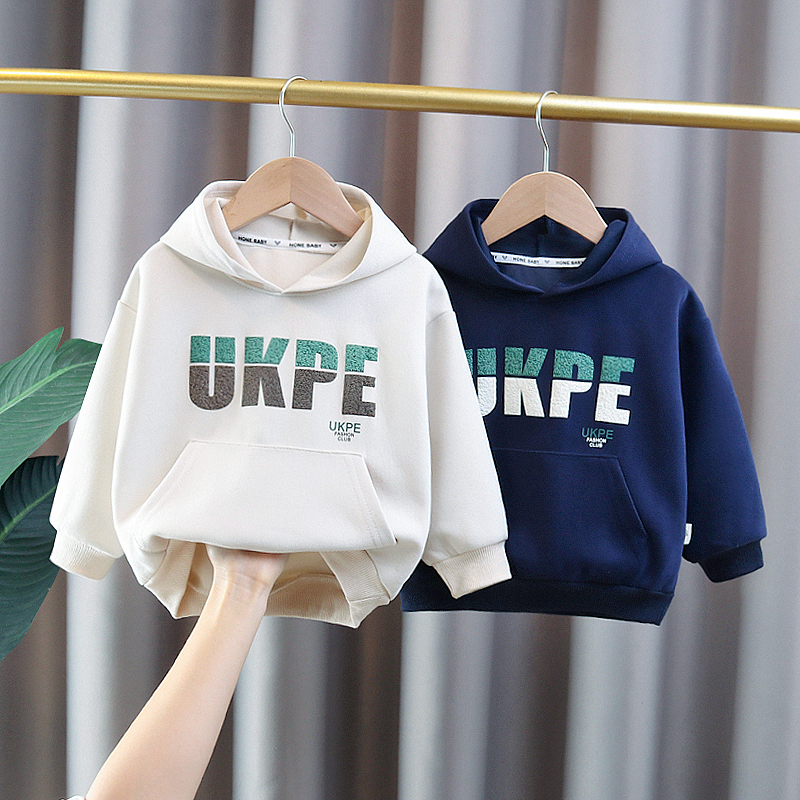 男童春装潮牌连帽卫衣宝宝2025新款儿童春秋款上衣小童春季衣服