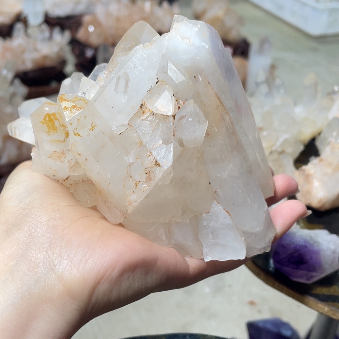 银***河银S925镶嵌珠宝半成品水晶