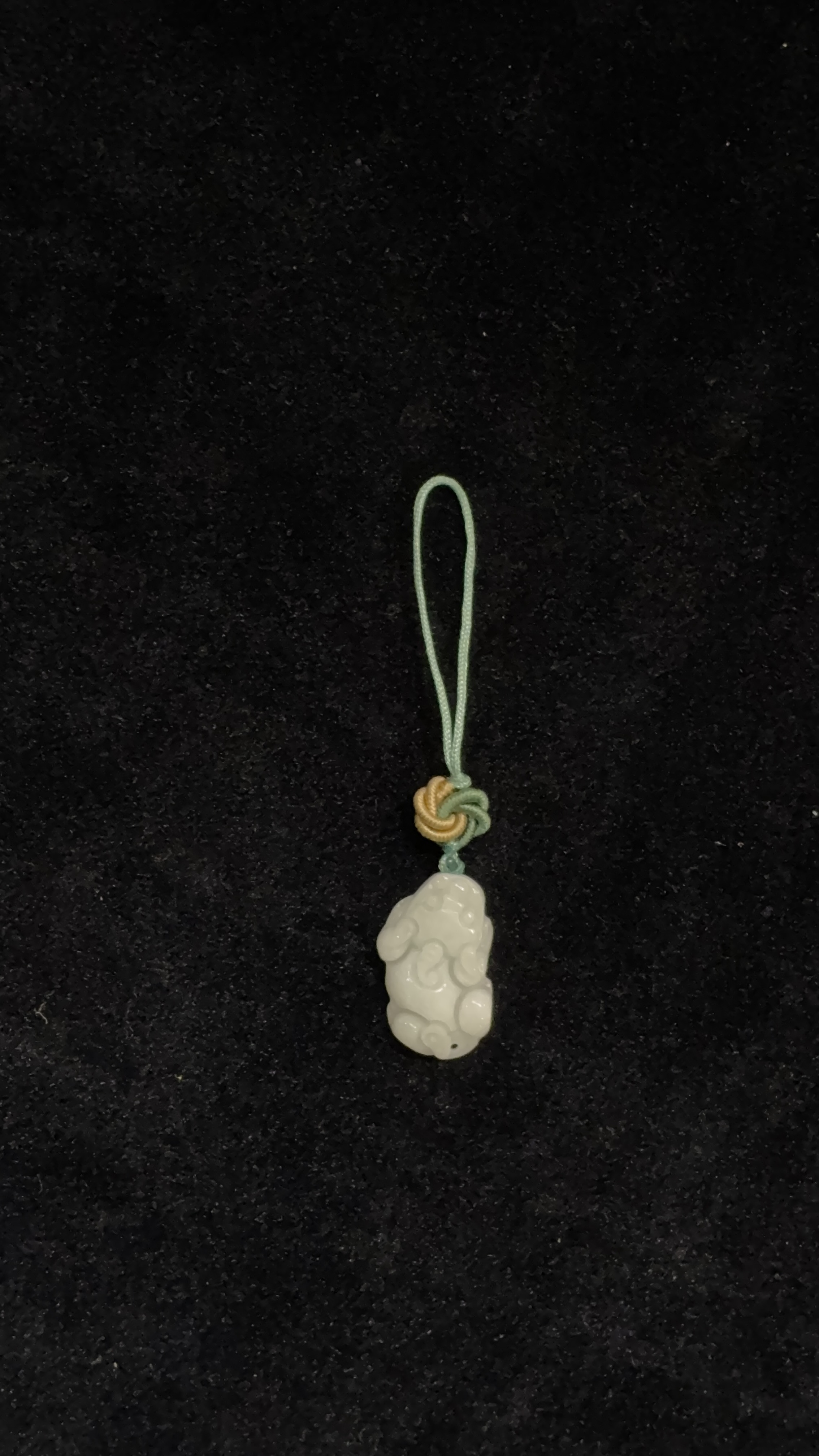 喜玉祥天然缅甸翡翠A货貔貅手机挂微瑕多样性发货