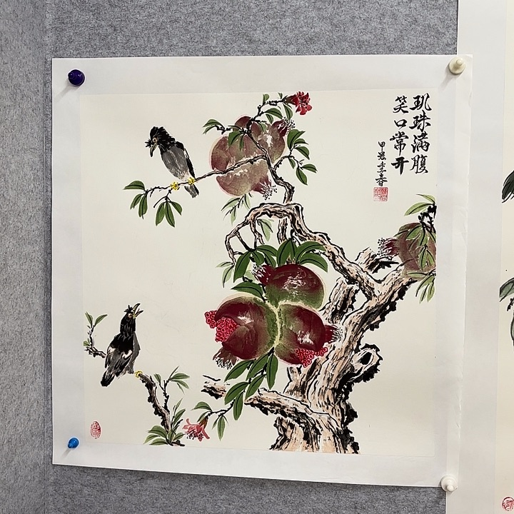 国画花鸟的翅膀和翅膀是70.70