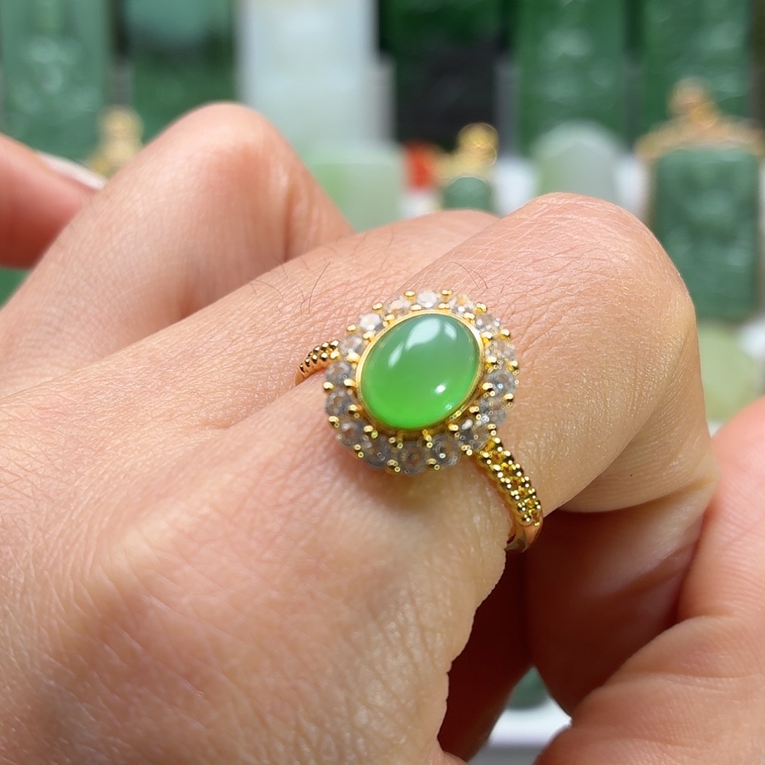 和田玉银S925镶嵌颈饰