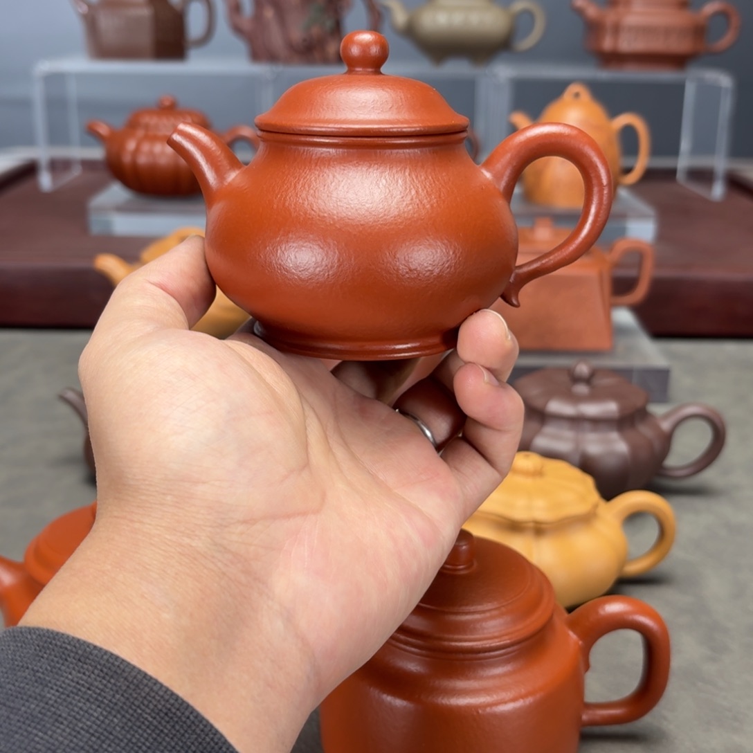 茶壶紫砂高潘180C朱泥