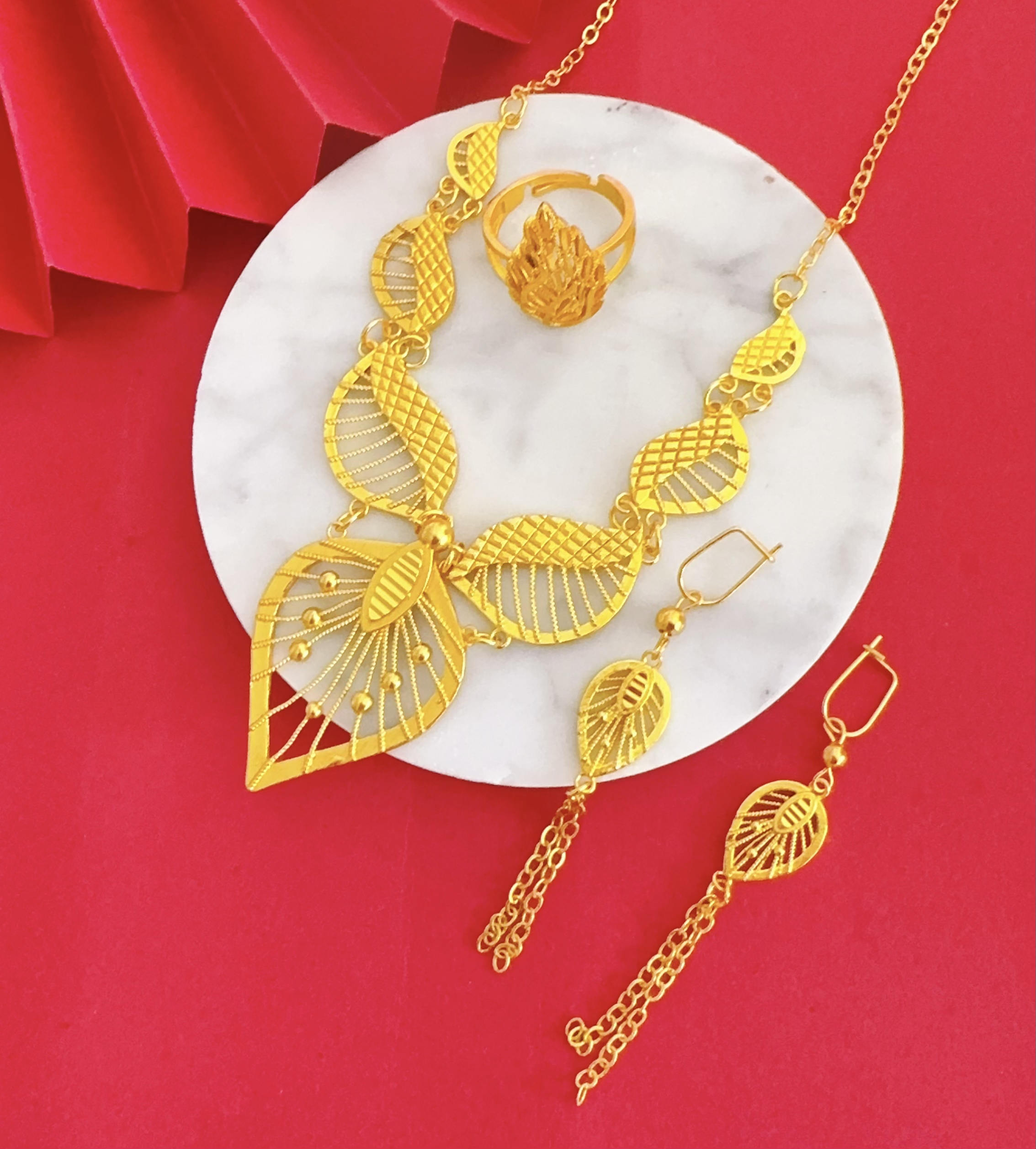 铜合金项链 铜合金 529 nipal 时尚 三件套