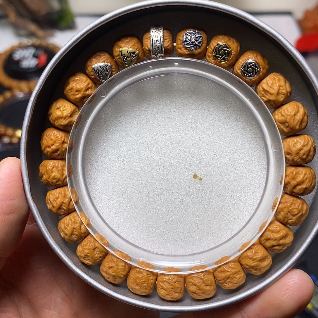 猴头核桃手串全品六标观山无相 尺寸10左右 77号