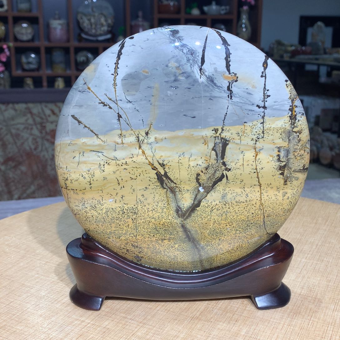 紫砂广西国画石，观赏收藏