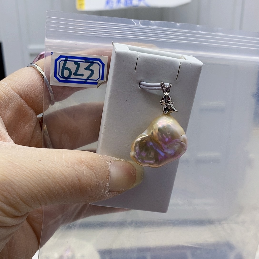 颈饰合金淡水珍珠