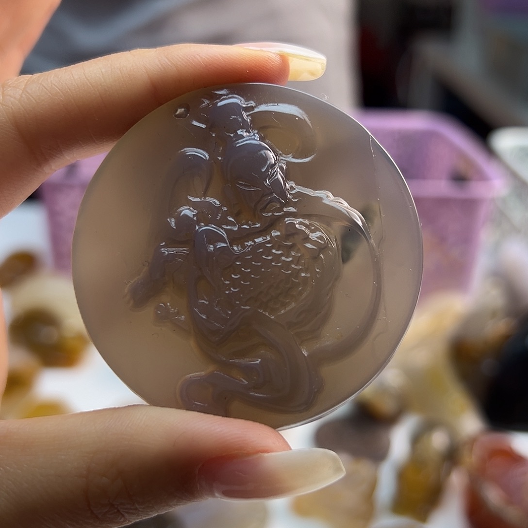 玛瑙/玉髓未镶嵌吊坠(不含链)