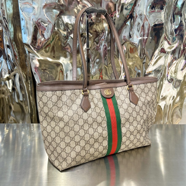 95新 GUCCI/古驰 老花 托特包