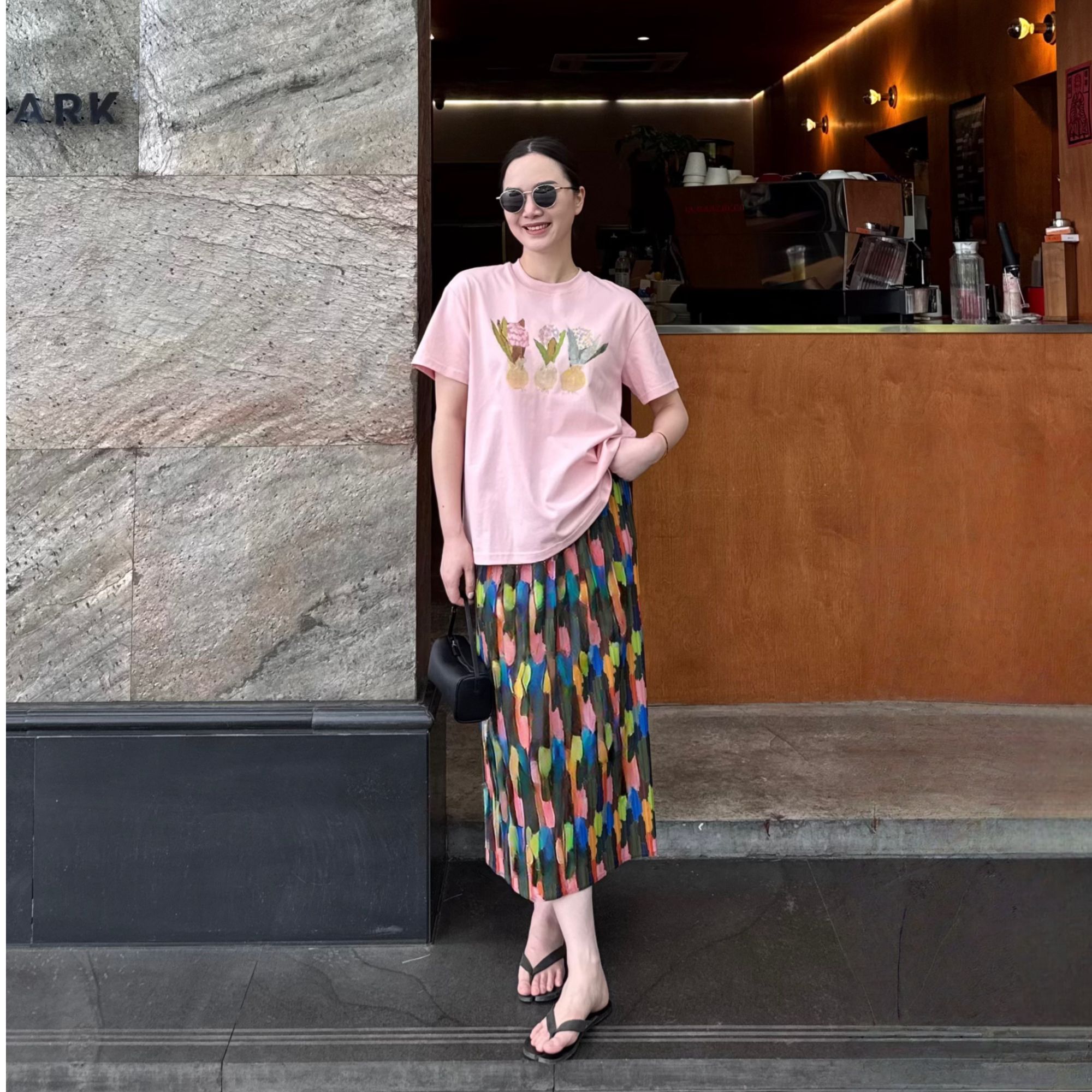 短袖女t恤夏2025新款表情系列百搭显瘦印花图案圆领上衣潮