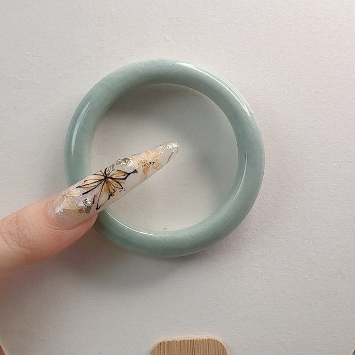 悠***品蓝田玉（蛇纹石化大理石玉）手镯未镶嵌