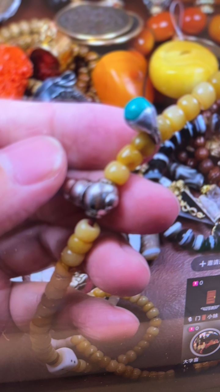 藏传古珠配饰文玩老物件