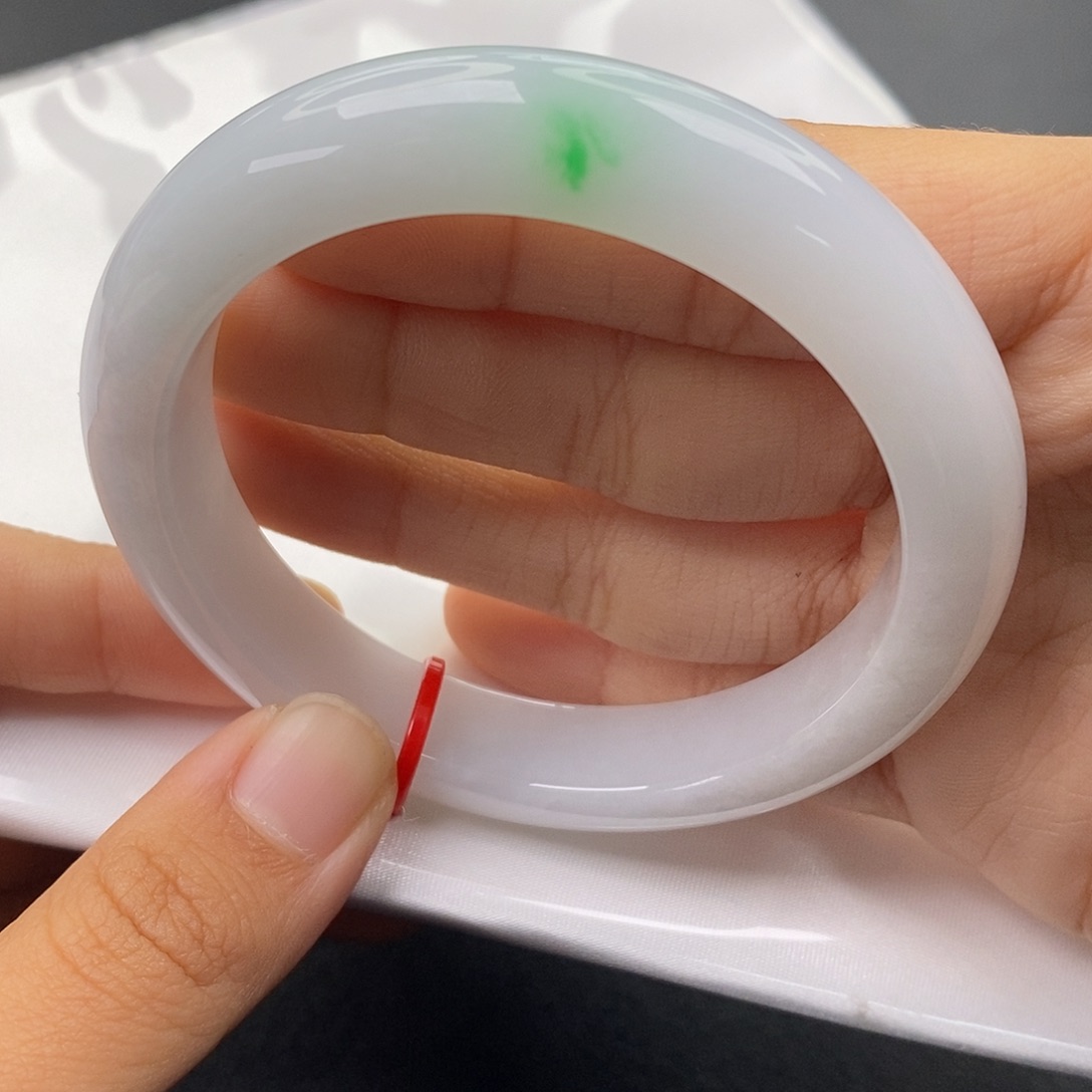 翡翠未镶嵌手镯57正圈