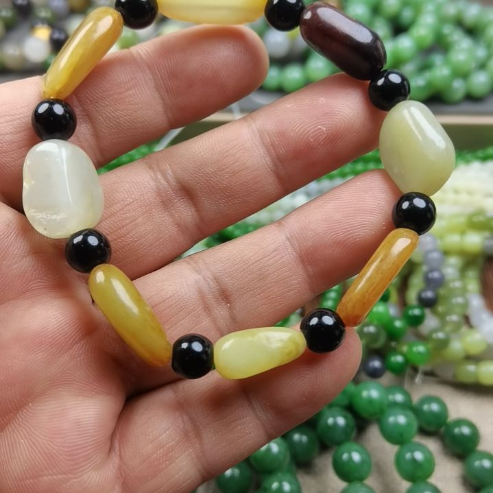 和田玉未镶嵌手链